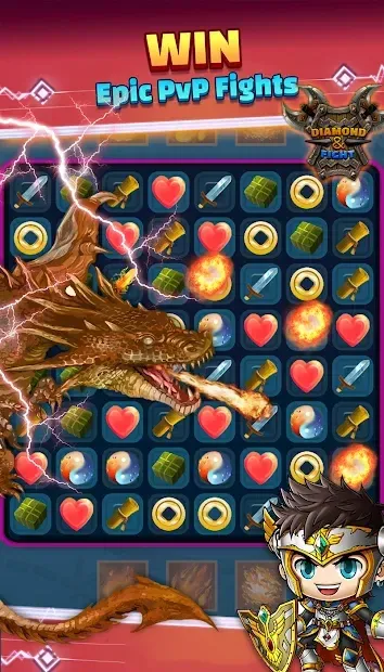 Hero Empires & Puzzles: Diamond Fight RPG Quest 1.3 screenshot 2