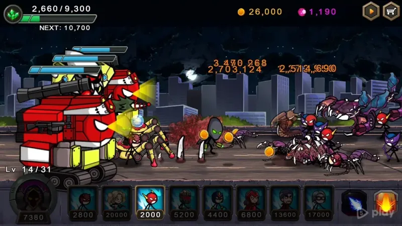 HERO WARS: Super Stickman Defense screenshot 4