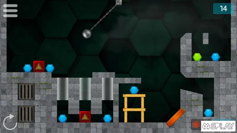 HEXASMASH • Wrecking Ball Physics Puzzle 1.04 screenshot 2