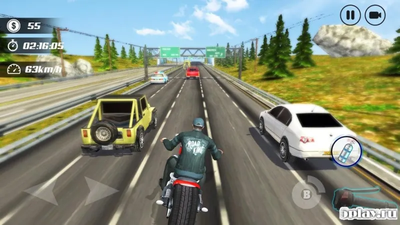 Highway Moto Rider - Traffic Race screenshot 2