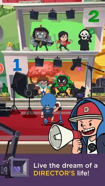 Hollywhoot: Idle Hollywood Evolution Parody screenshot 1