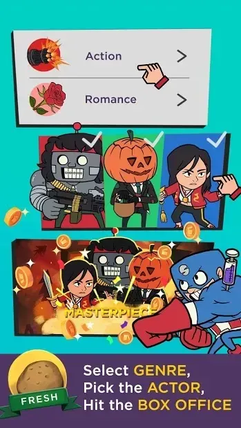 Hollywhoot: Idle Hollywood Evolution Parody screenshot 2