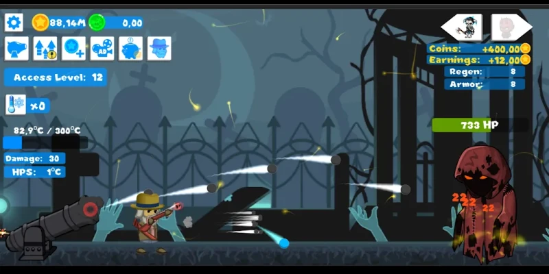 Idle Cannon Quest: Tap Clicker screenshot