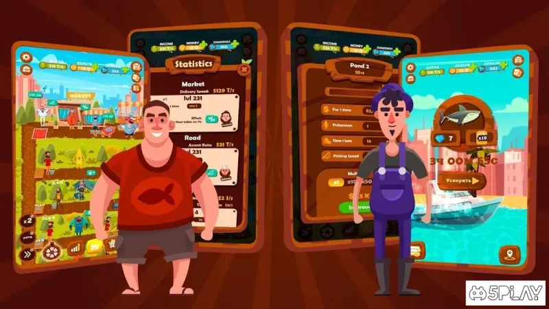 Idle Fisher Tycoon - рибалка, рибалка, магнат screenshot 2