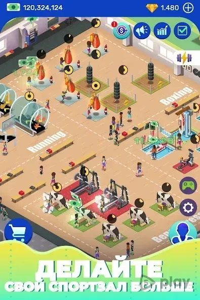 Idle Fitness Gym Tycoon - Workout Simulator Game screenshot 3
