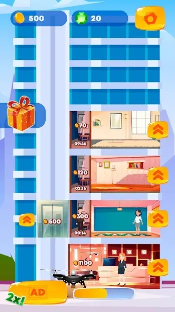 Idle Hotel Tycoon Games: Clicker Game 1.2.6 screenshot 1