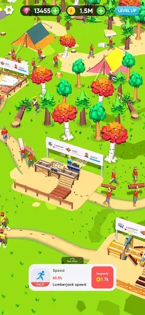 Idle Lumber Mill 1.6 screenshot 2