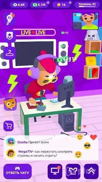 Idle Streamer: Tuber игра 2.5.4 screenshot 4