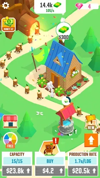 Idle Tree City 1.2.0 screenshot 1