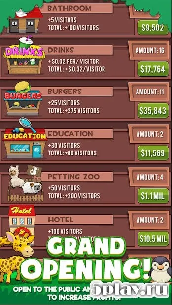 Idle Zoo Tycoon: Tap, Build & Upgrade a Custom Zoo 1.1.11 screenshot 1