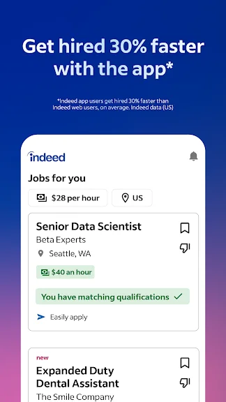 Indeed Робота screenshot
