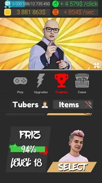 Jutub Clicker - Tuber Tycoon 4.16 screenshot 2