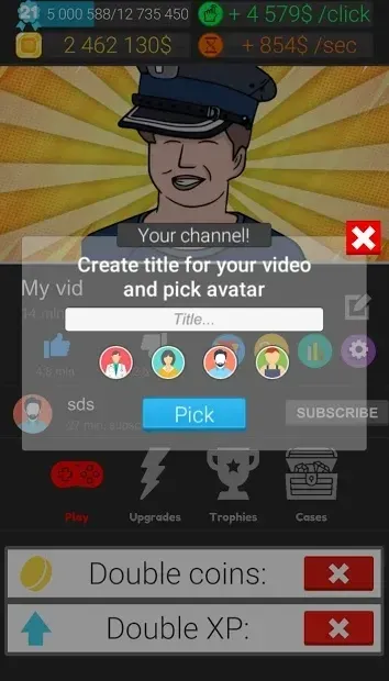 Jutub Clicker - Tuber Tycoon 4.16 screenshot 3