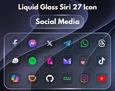 Liquid Glass Siri 27 Icon Pack screenshot