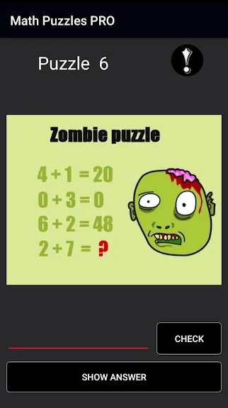 Math Puzzles PRO 2018 screenshot