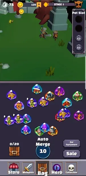 Merge Monster : Idle Hero 1.0.7 screenshot 1