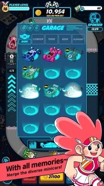 Merge Racer: mini motor idle merge racing game screenshot 1