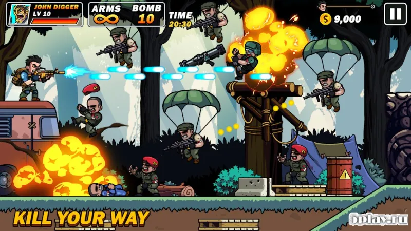 Metal Mercenary - 2D Platform Action Shooter screenshot 3