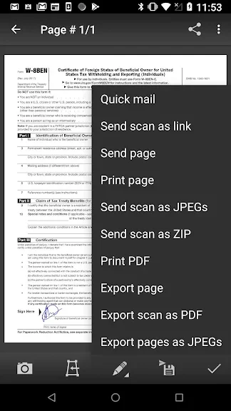 Mobile Doc Scanner (MDScan) screenshot