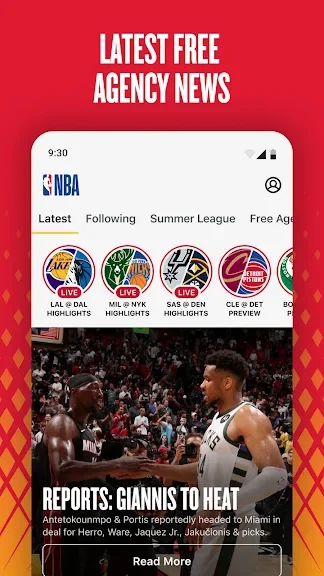 NBA App screenshot