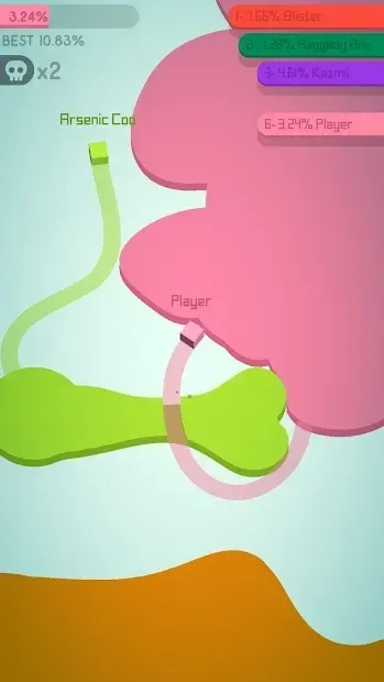 Paper.io 2 screenshot 1