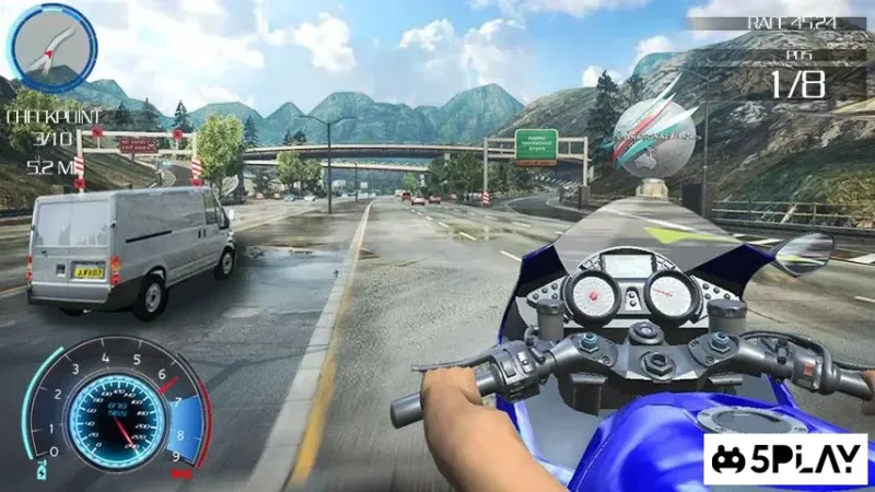 Racing Moto 3D screenshot 2