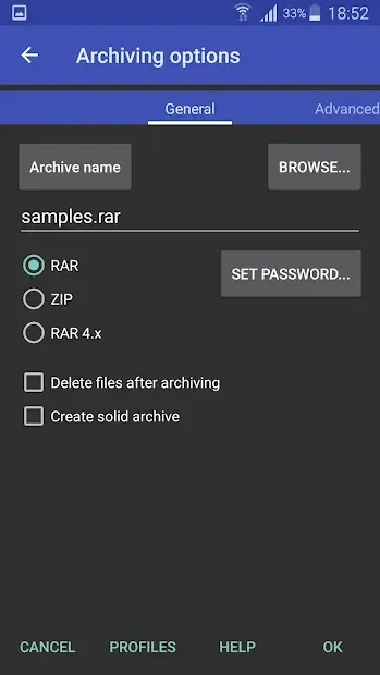 RAR 7.11 screenshot 3