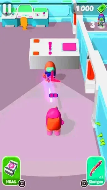 Red Imposter Among Us Race Game 3D 1.2 screenshot 1