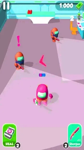Red Imposter Among Us Race Game 3D 1.2 screenshot 2