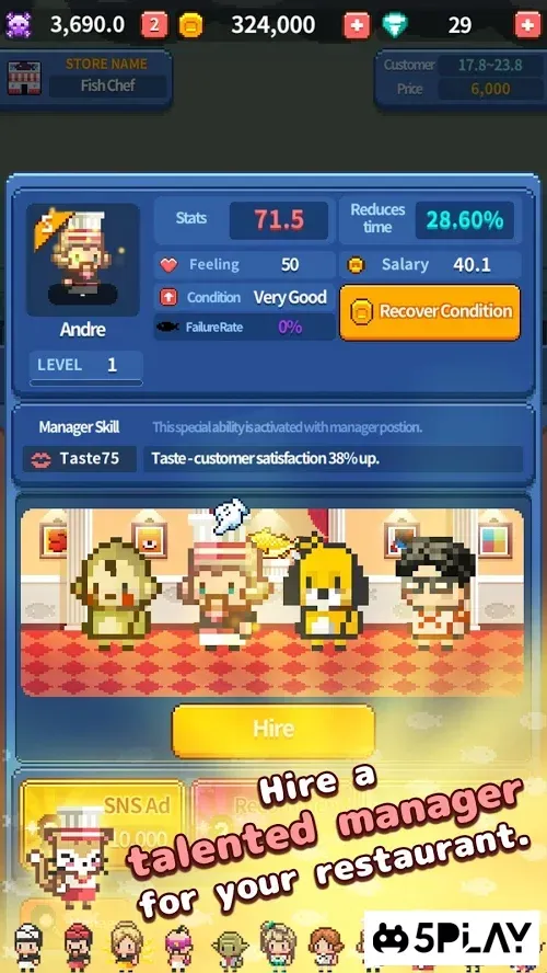 Retro Fish Chef - The Fish Restaurant screenshot 4