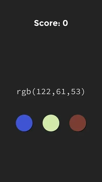 RGB Infinite Guessing Design Game: Guess the color 1.0 screenshot 4