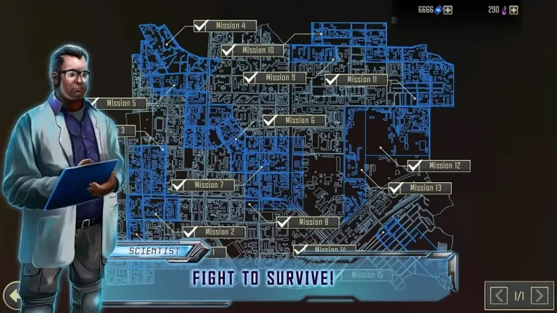 Robot Warrior: Top-down shooter. Offline game 24 screenshot 3