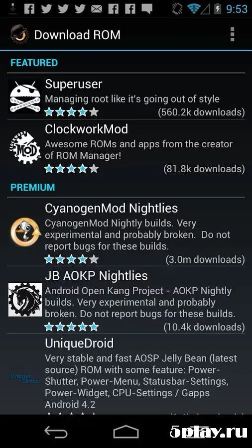 ROM Manager Premium 5.5.3.7 screenshot 2