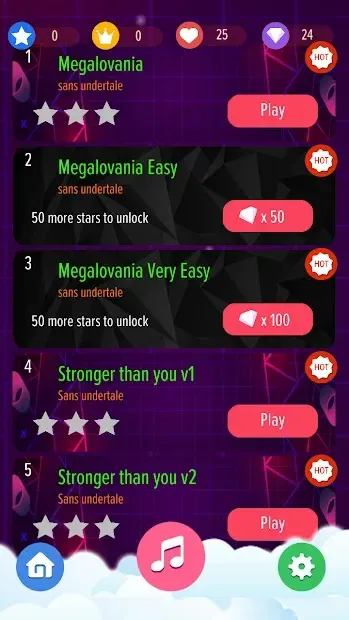 Sans Megalovania - Undertale piano game 1.3 screenshot 2