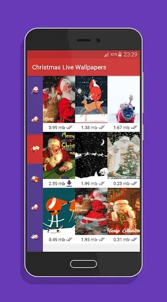 Santa Live Wallpapers - Christmas live wallpapers screenshot 3
