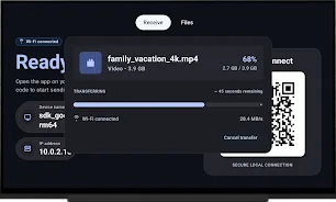 Send to TV: File Transfer screenshot