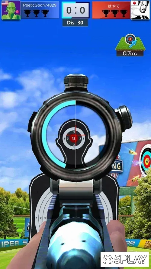 Shooting Master 3D-Top Sniper Shooter Online Games screenshot 1