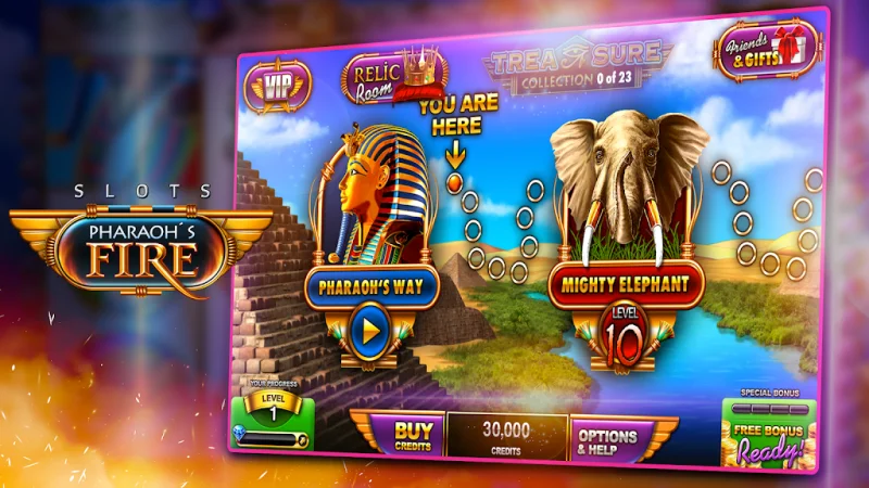 Slots - Pharaoh's Fire screenshot