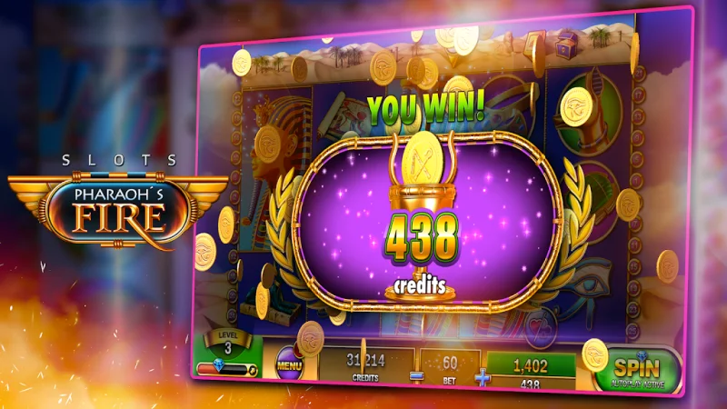 Slots - Pharaoh's Fire screenshot