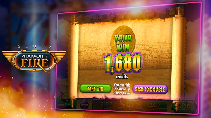 Slots - Pharaoh's Fire screenshot