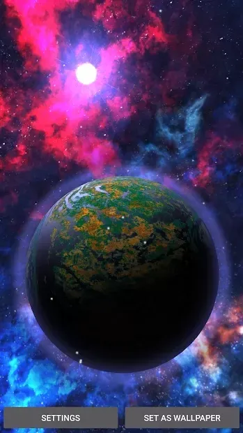 Space Live Wallpaper 3D screenshot 1