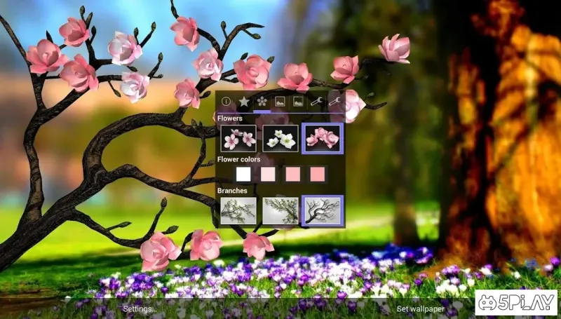Spring Flowers 3D Parallax Pro screenshot 2