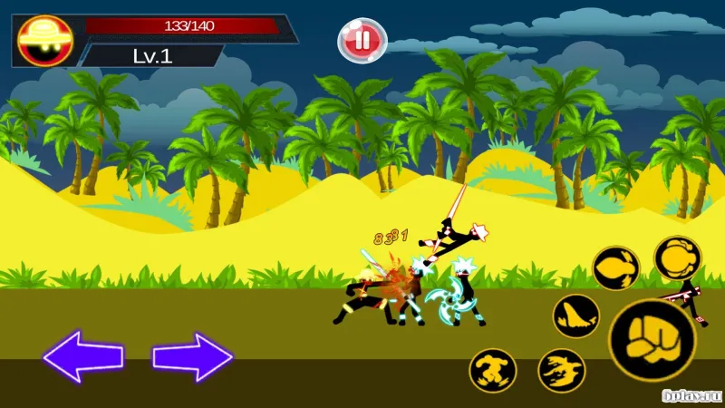 Stickman Hero - Pirate Fight screenshot 1