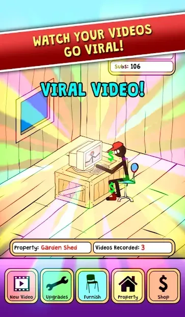 Stickman Tuber Tycoon - Tubers Life Simulator 1.0.7 screenshot 2