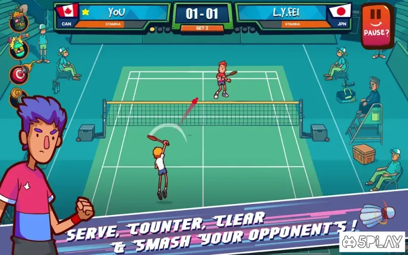 Super Stick Badminton screenshot 1