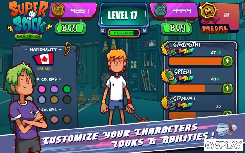 Super Stick Badminton screenshot 2