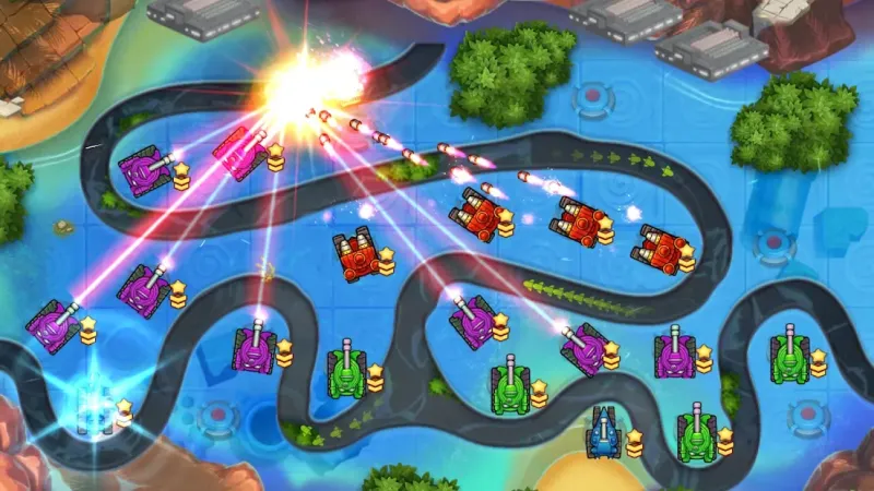 Tank Fun Heroes - Land Forces War v8 screenshot 4