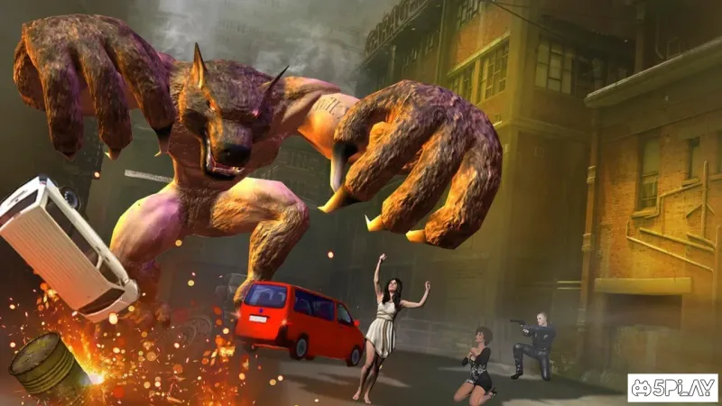 The Angry Wolf Simulator : Werewolf Games 2.0 screenshot 1