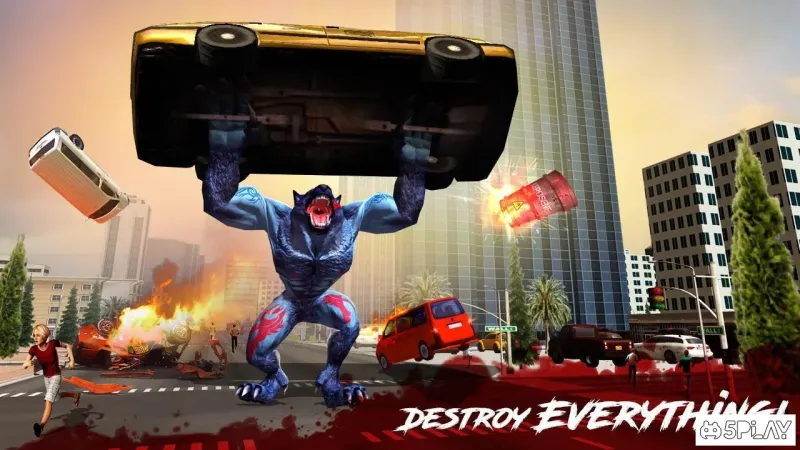 The Angry Wolf Simulator : Werewolf Games 2.0 screenshot 2