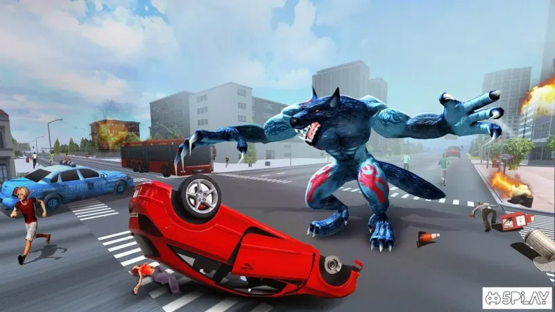 The Angry Wolf Simulator : Werewolf Games 2.0 screenshot 4